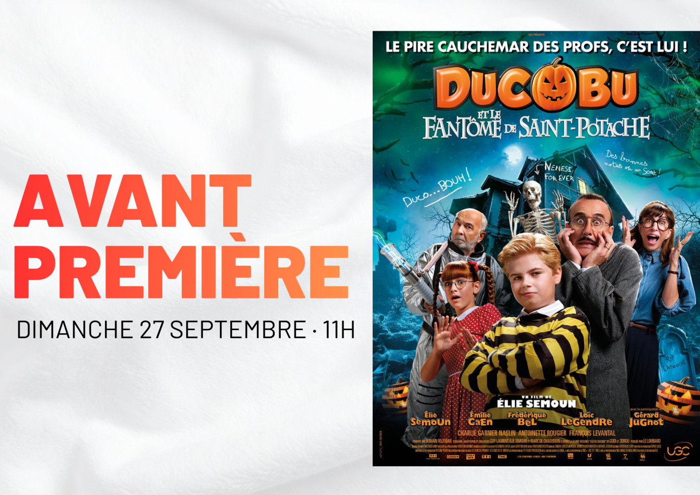 👻 AVANT-PREMIÈRE — Ducobu et le fantôme de Saint-Potache