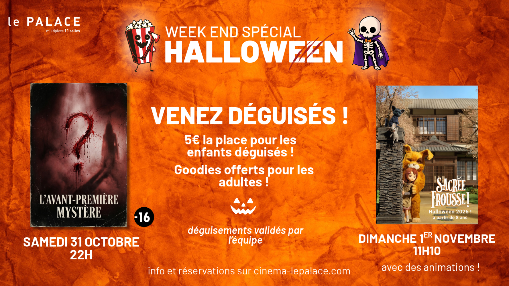 🎃 Halloween au Palace 🎃