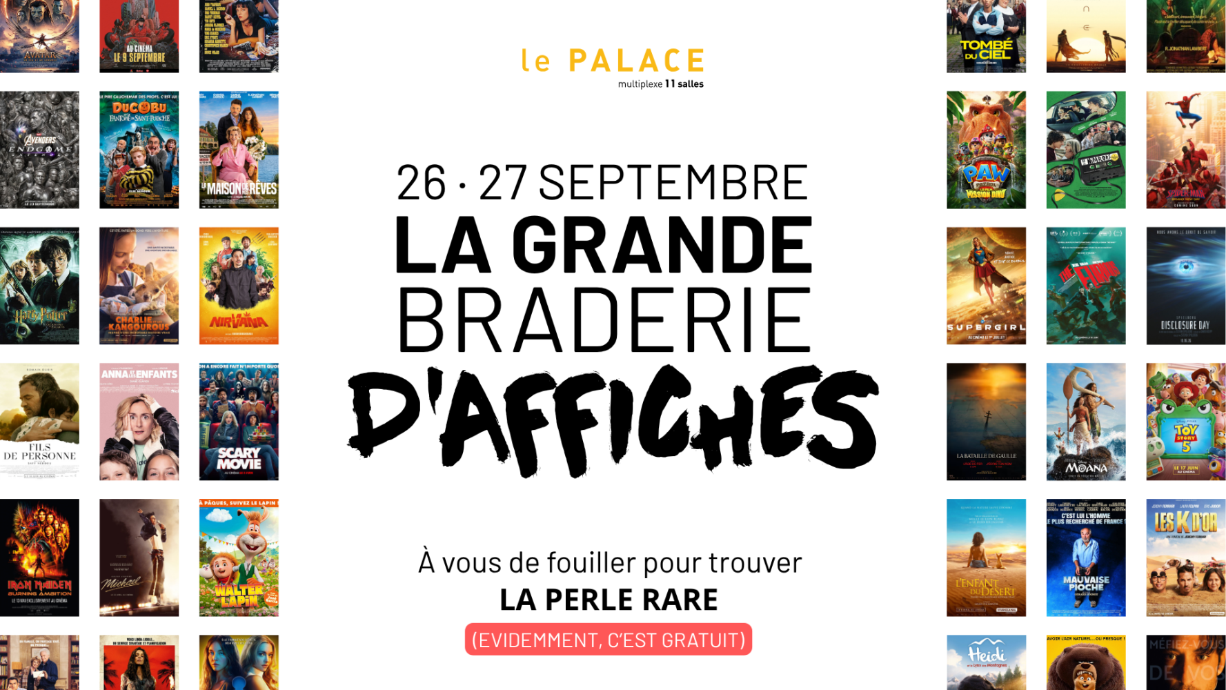 Braderie d'affiches de cinéma