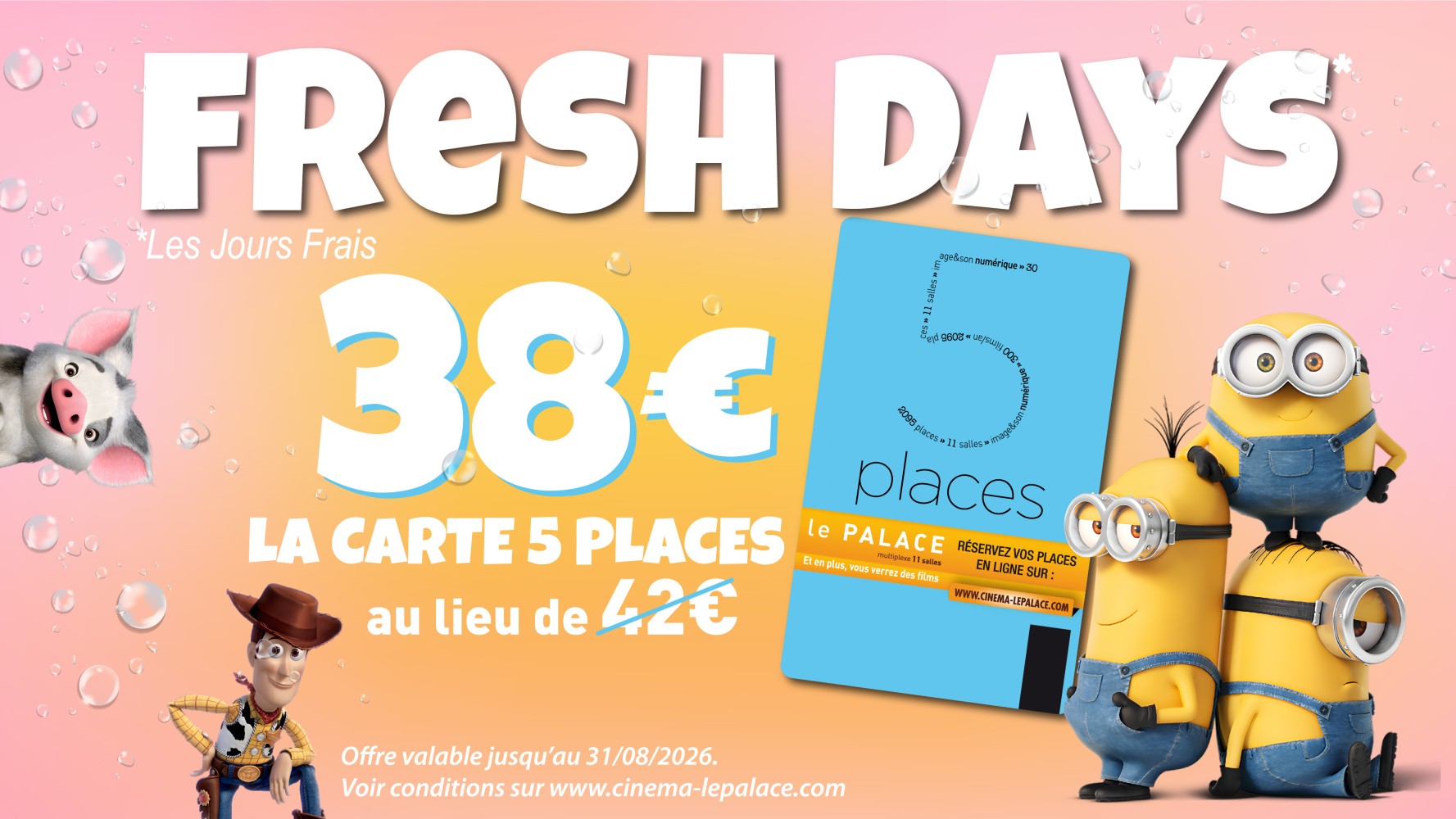 🎟️ CARTE 5 PLACES - FRESH DAYS - 38€ au lieu de 42€