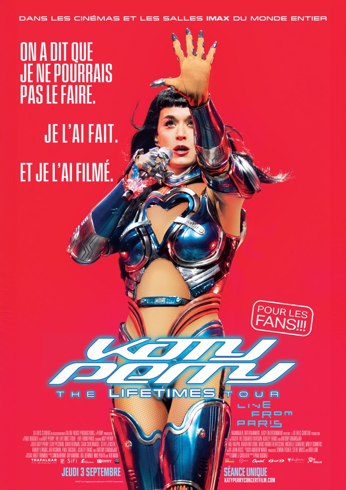 🎤💫 KATY PERRY : THE LIFETIMES TOUR – LIVE FROM PARIS — Le concert événement au cinéma ! Jeudi 3 septembre à 20h30